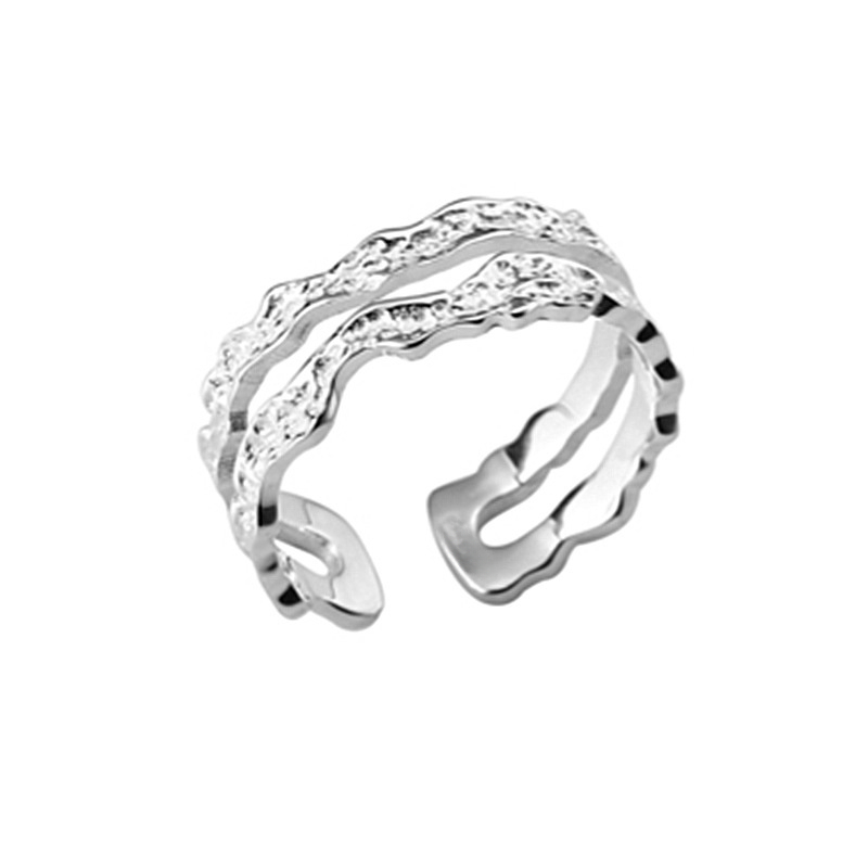 Women's Vintage Double-Layer Pattern Open Ring, Elegant Gift